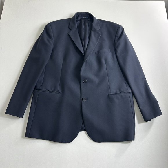 Brooks Brothers 346 Stretch 2 Button Wool Blazer Mens‎ Size 46R Navy Blue - Picture 1 of 14